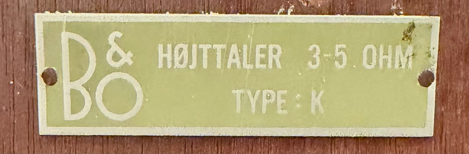 B&O Højttaler TYPE K