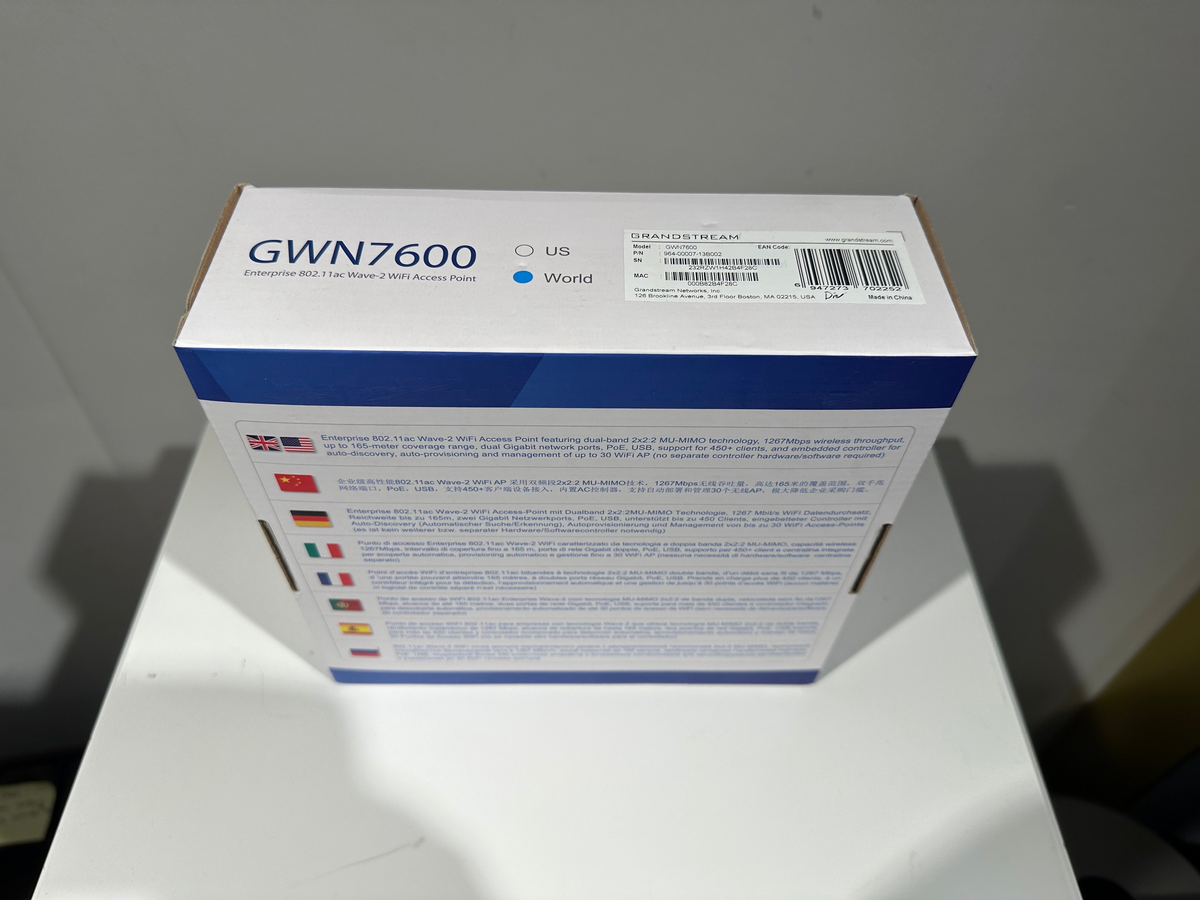 Grandstream GWN7600 WIFI Access Point, NY
