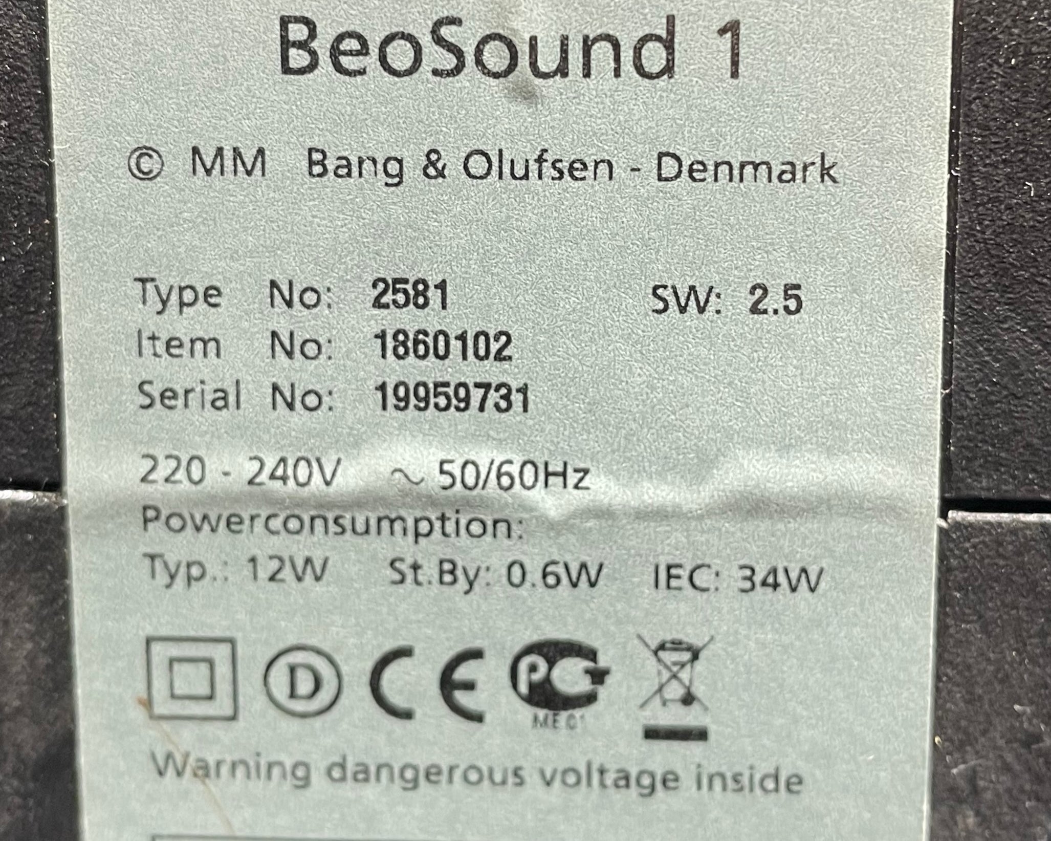BeoSound 1 Hvid (19959731)