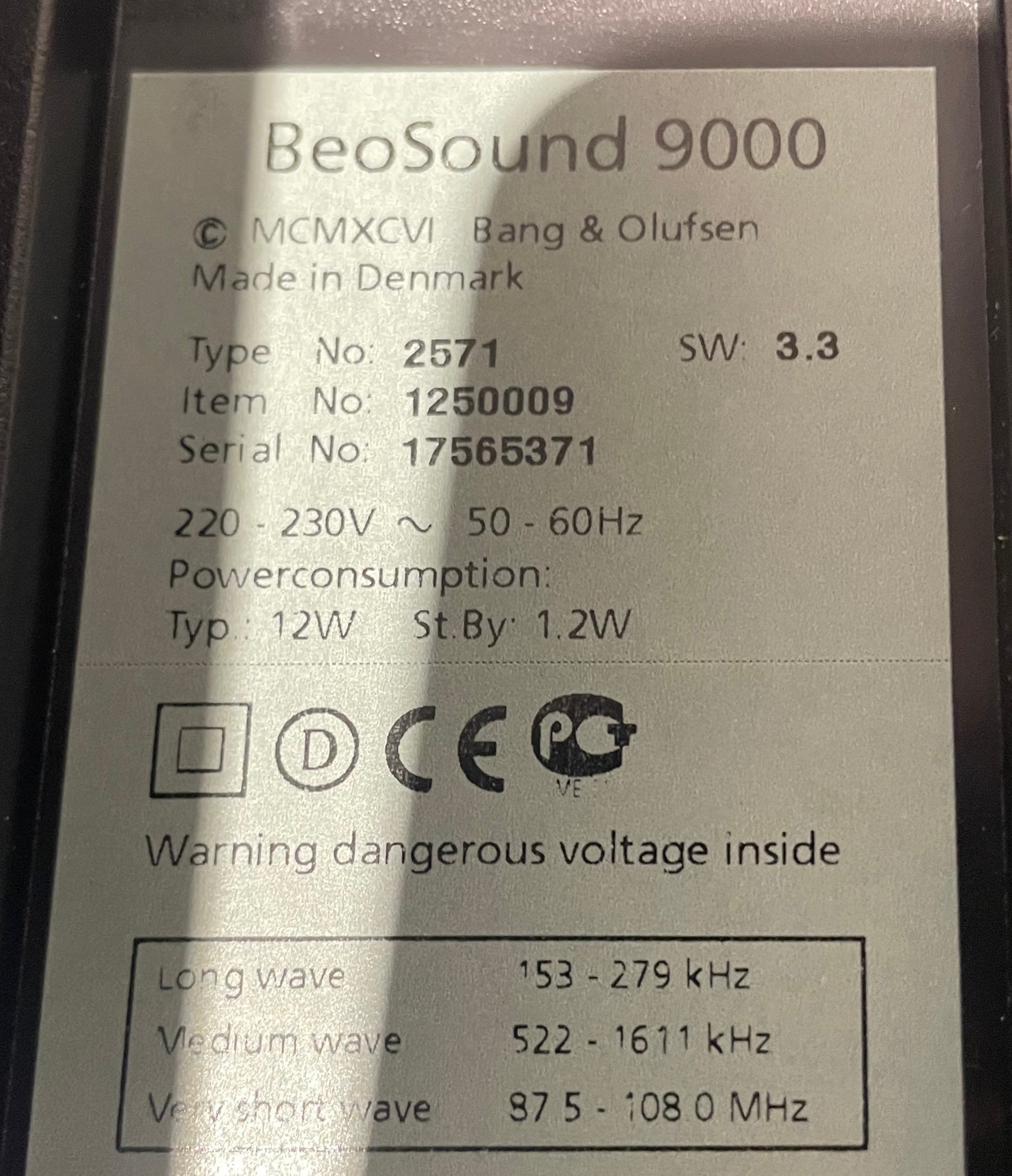 BeoSound 9000 MK3 (17565371)