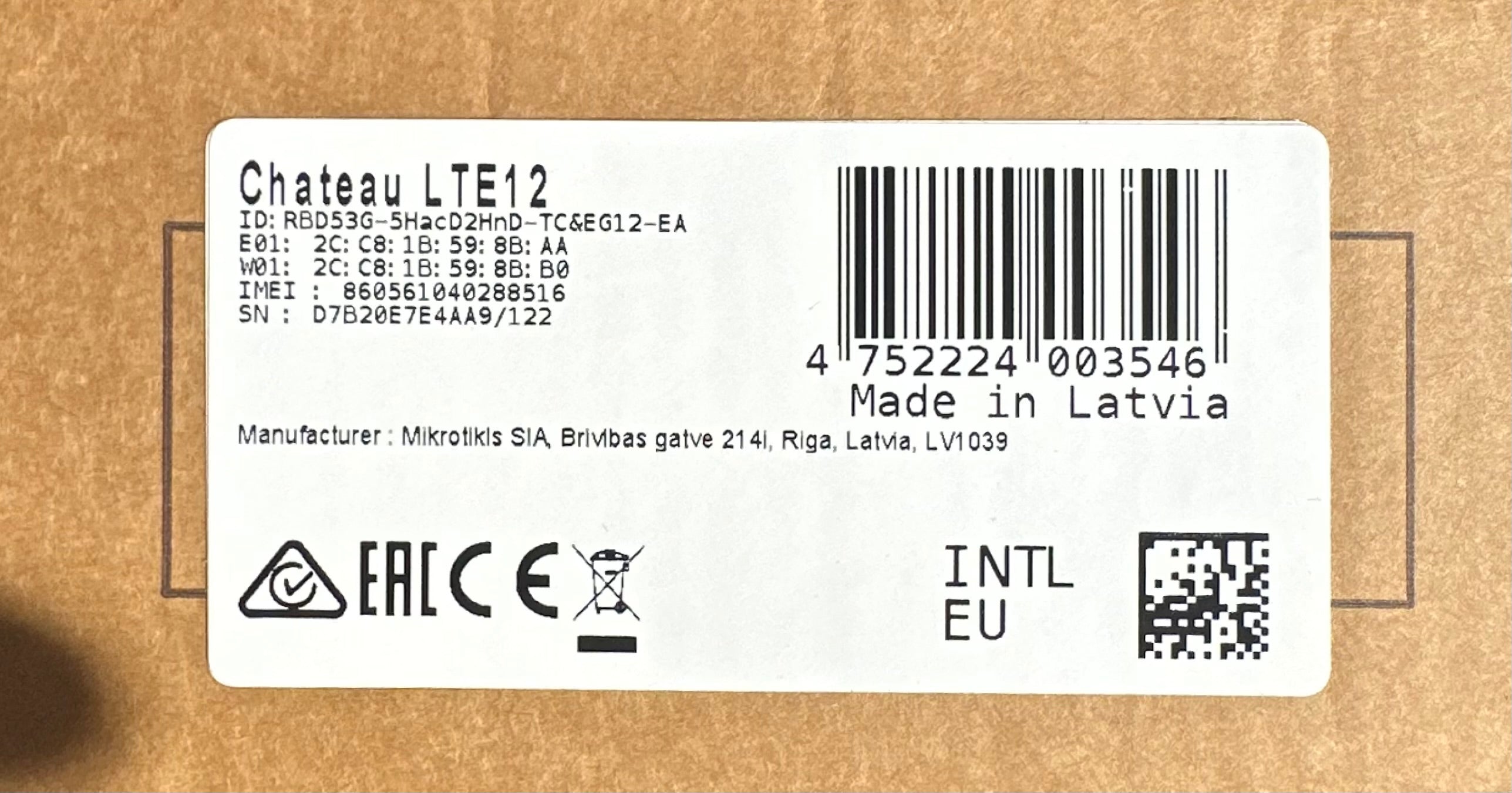 MikroTik Chateau LTE12 – 4G LTE Router