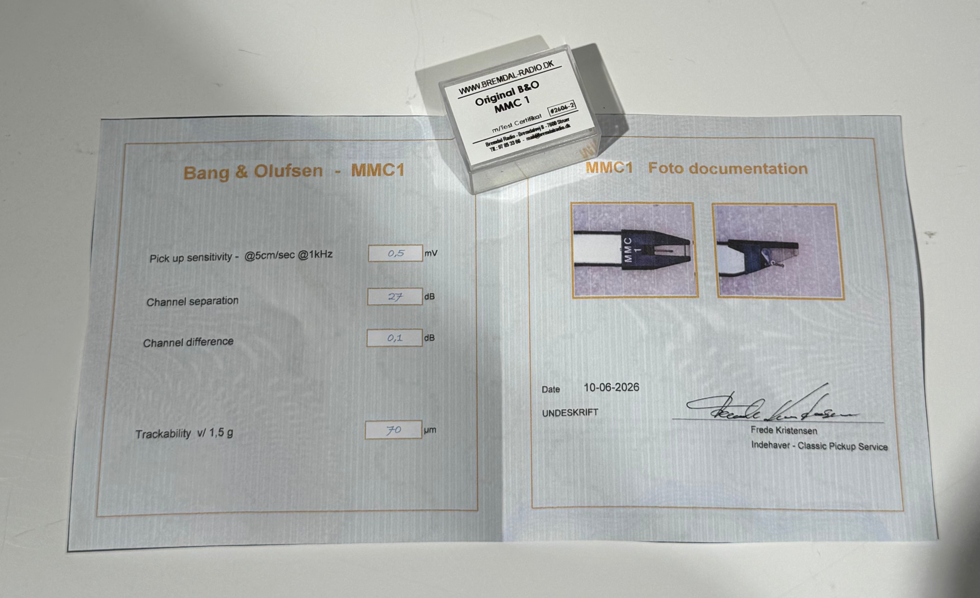 MMC 1 Pick Up med Certifikat 2606-2