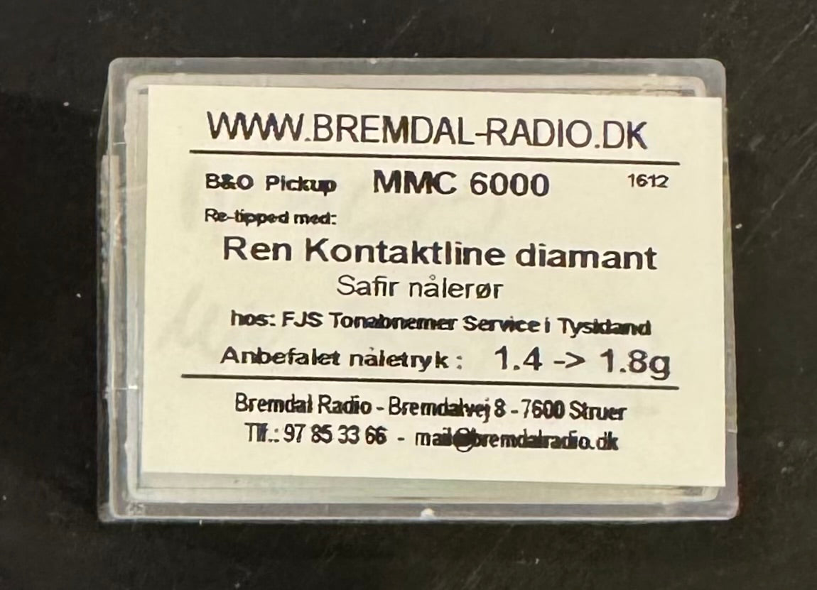 MMC 6000 retippet med Ren kontaktline diamant med Safir nålerør (1602)