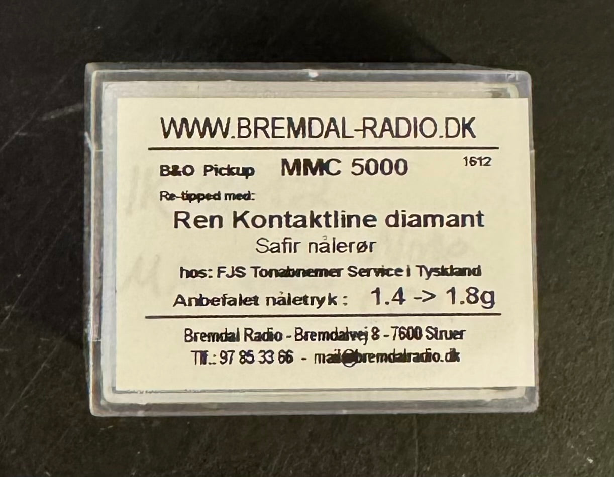 MMC 5000 retippet med Ren kontaktline diamant med Safir nålerør (1602)