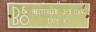 B&O Højttaler TYPE K