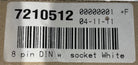 8 Pin DIN wall Socket White