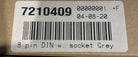 8 Pin DIN wall Socket Grey