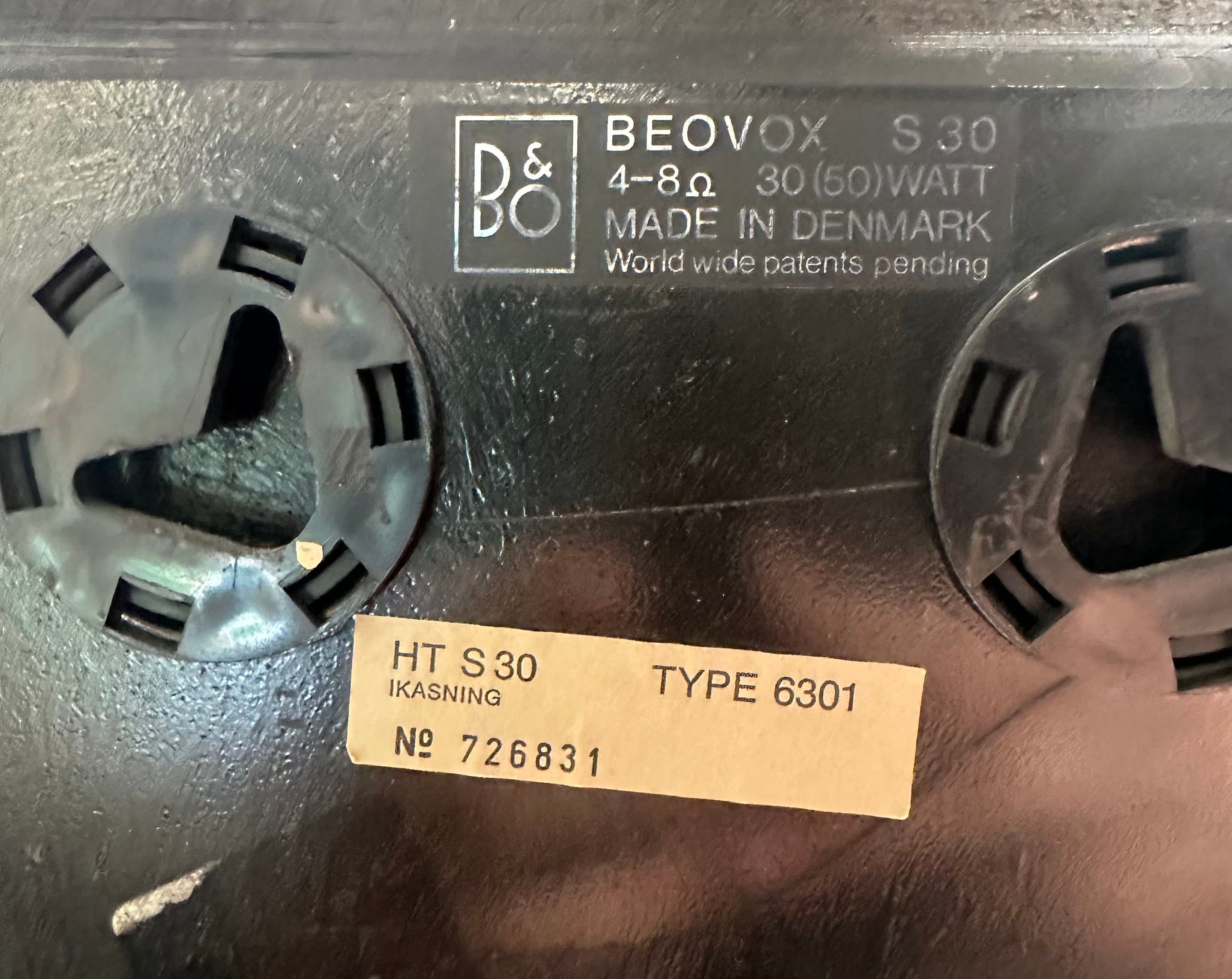 BeoVox S 30 (726831-726832)