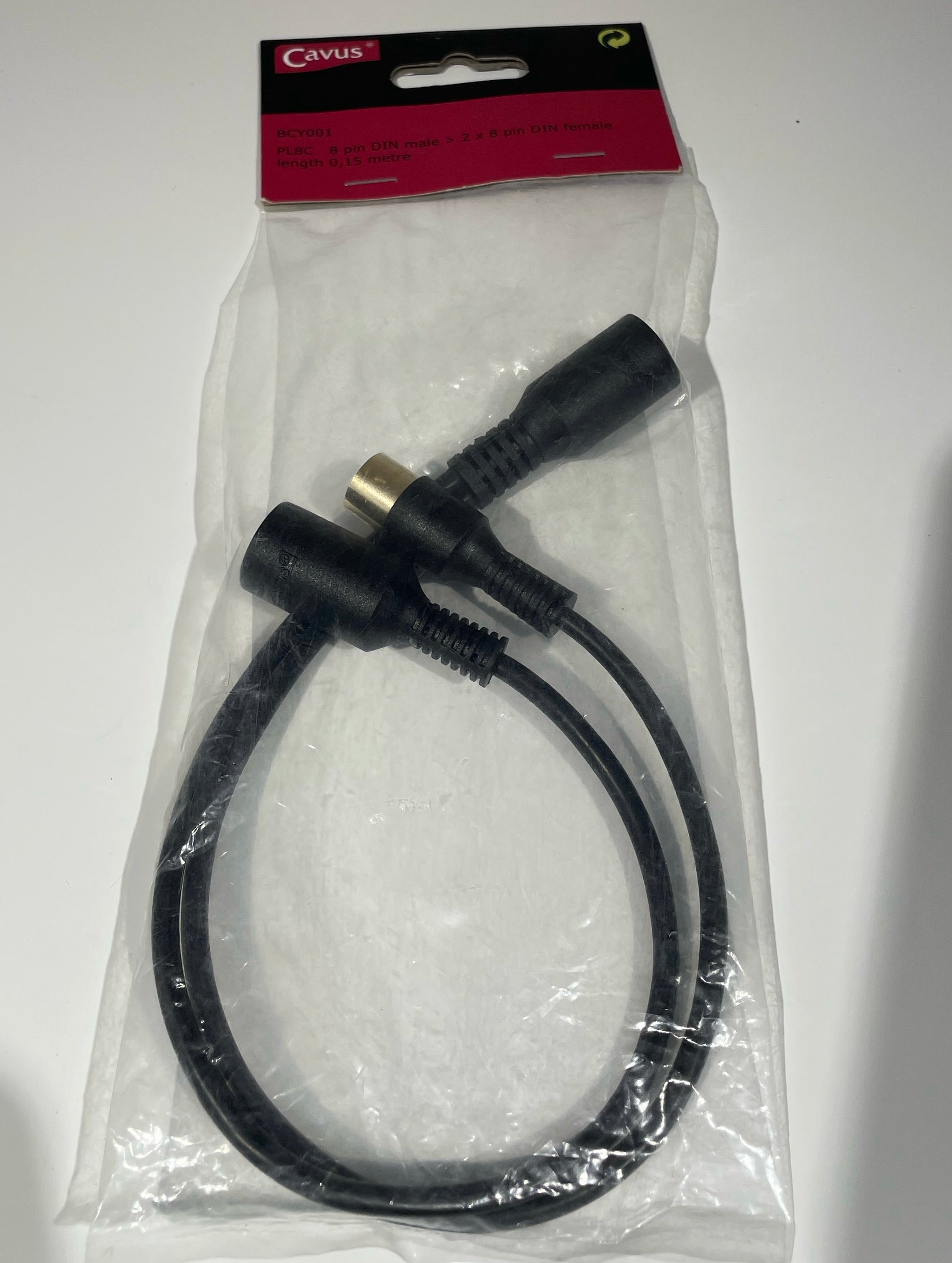 Adapter kabel 8 pin DIN 1x  HAN til 2x HUN
