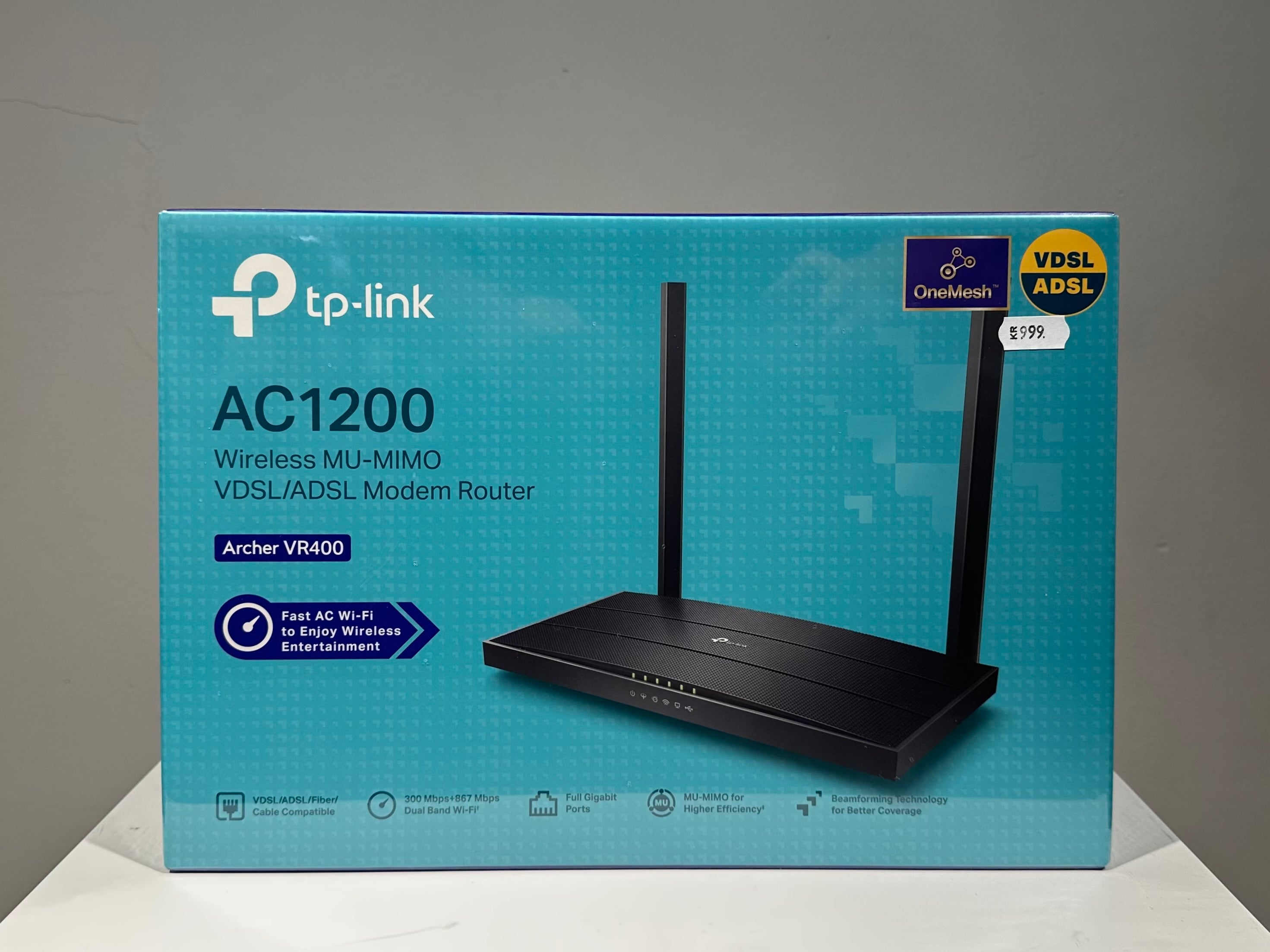 TP-Link Archer VR400 V3, NY I KASSE