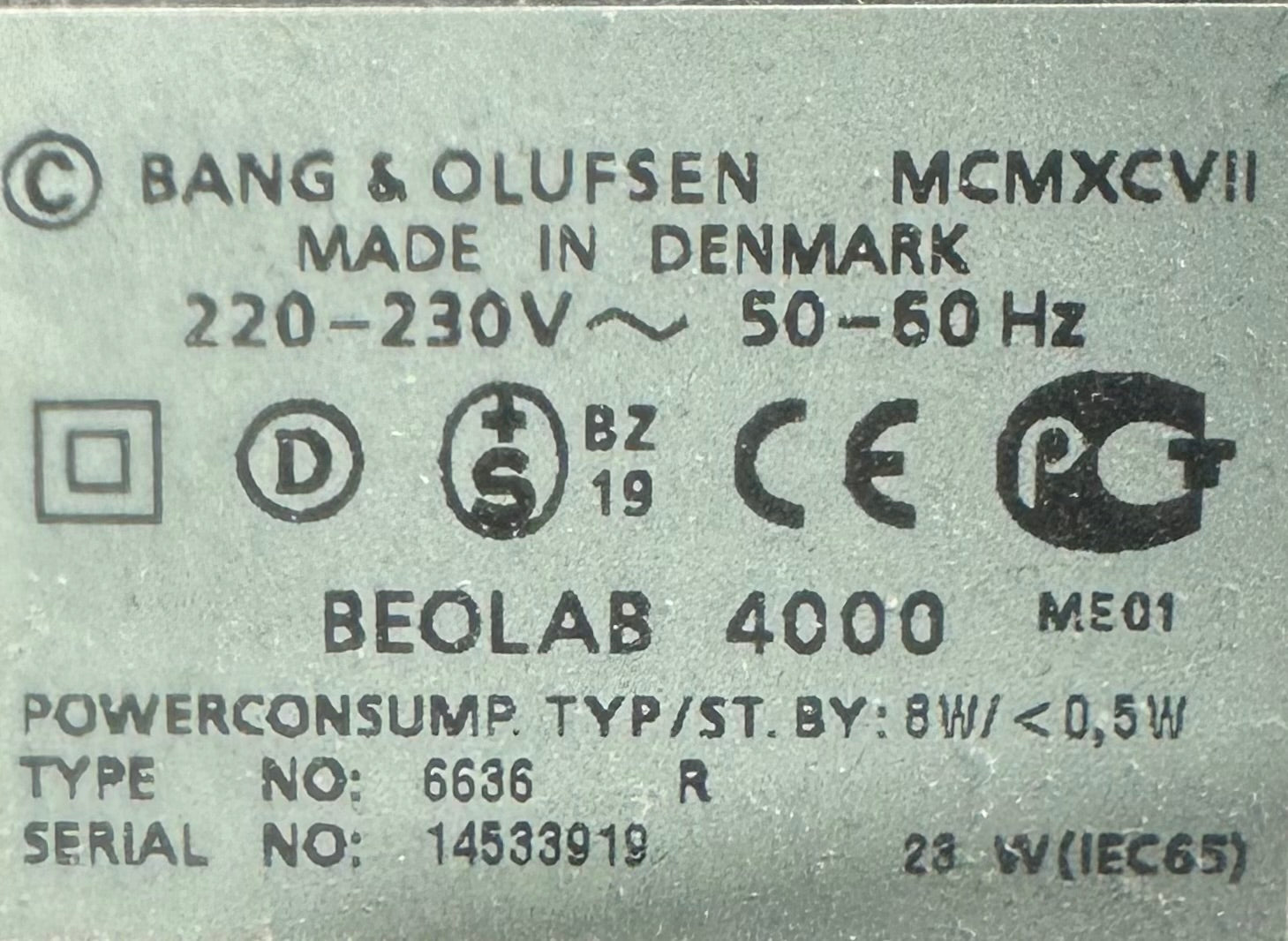 BeoLab 4000 sort (14533919)