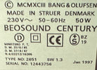 BeoSound Century MK2 Rød (12443756)