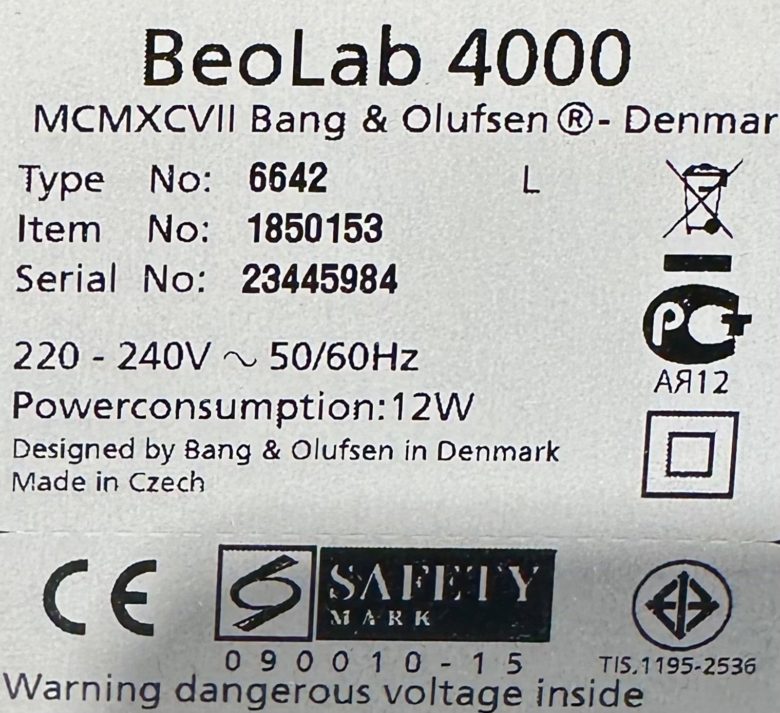 BeoLab 4000 MK2 Sølv (23445984)