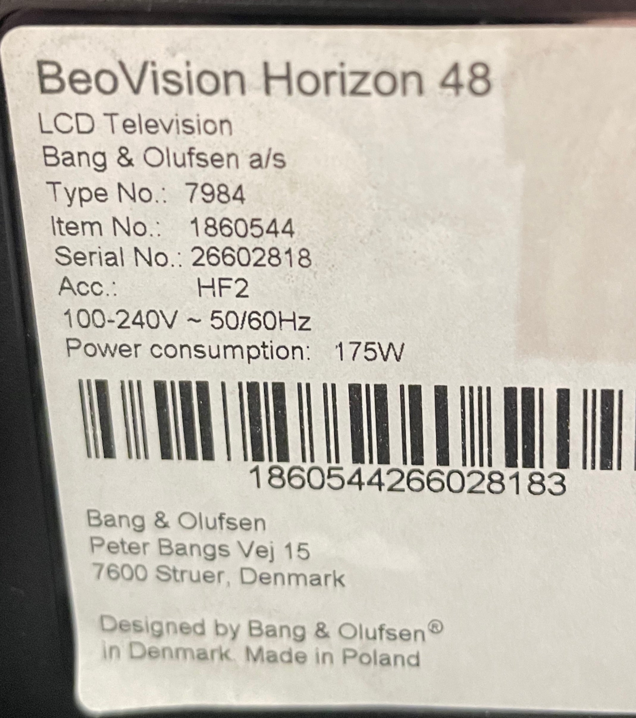 BeoVision Horizon 48 (26602818)