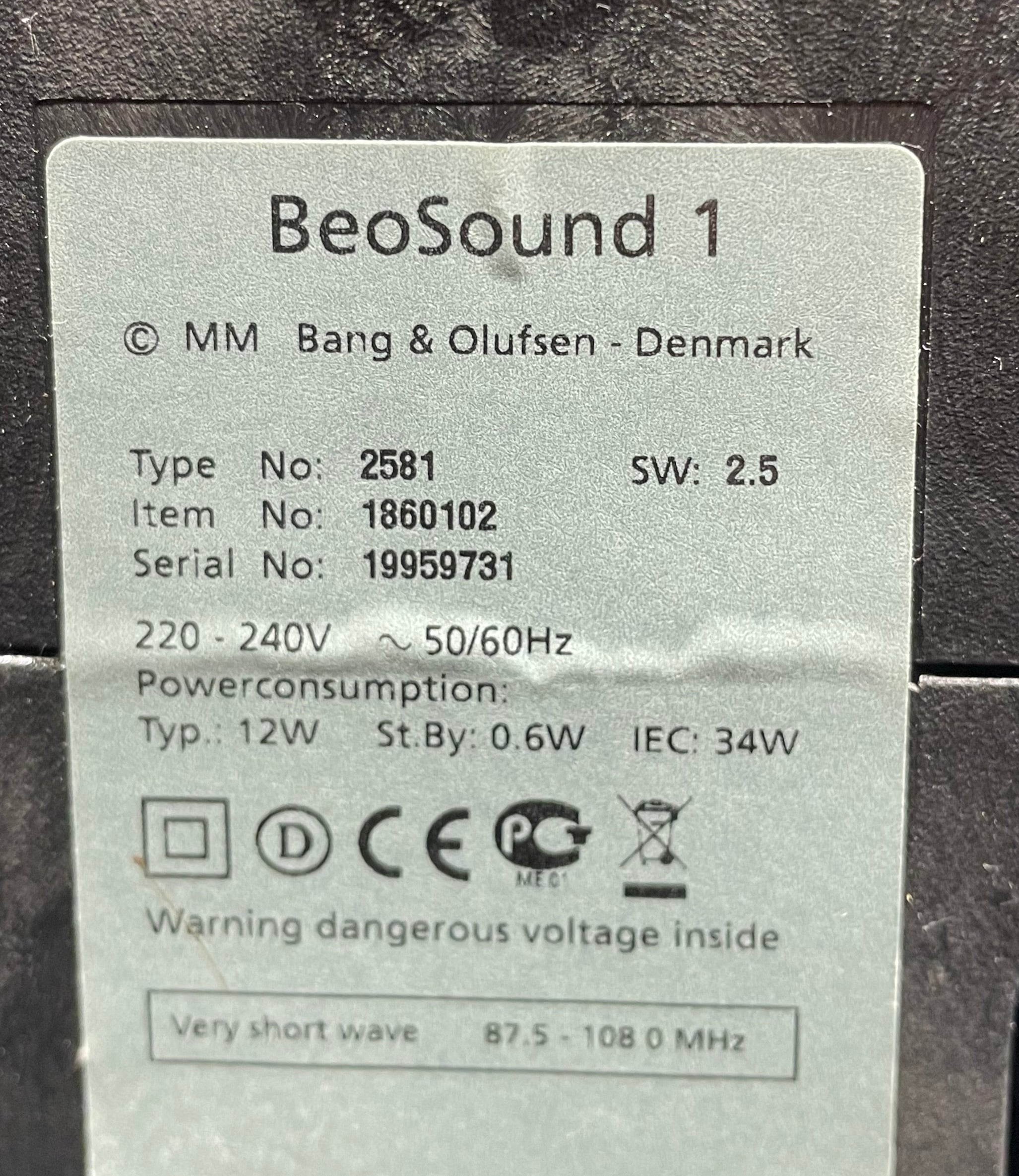 BeoSound 1 Hvid (19959731)