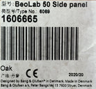 BeoLab 50 side panel oak