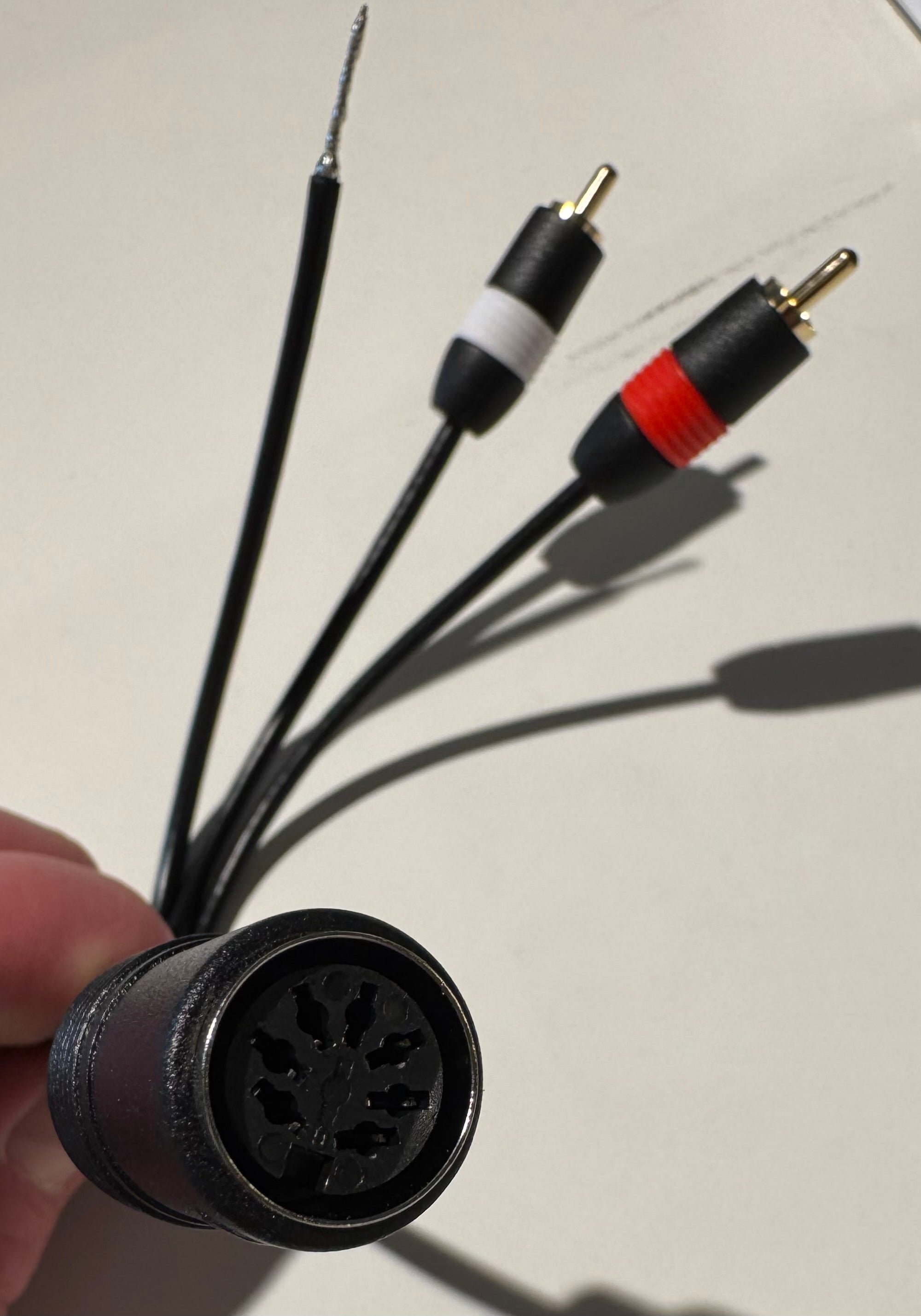 Adapter kabel til at forbinde B&O pladespillere