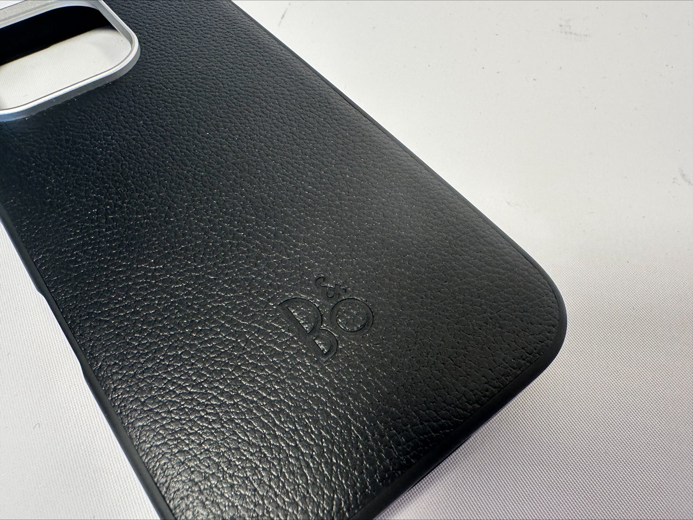 Iphone 16 pro max sort læder cover